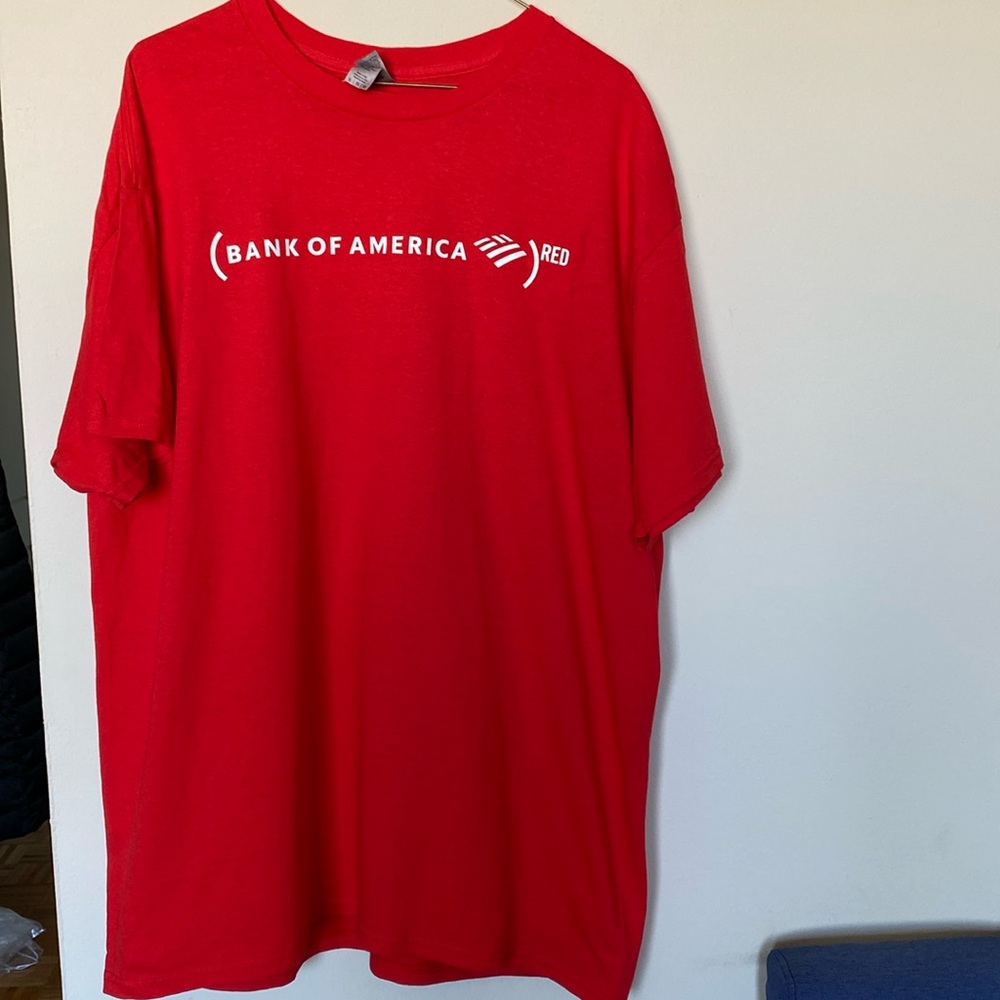 Bank of America Red Foundation Size XL Unisex NWOT